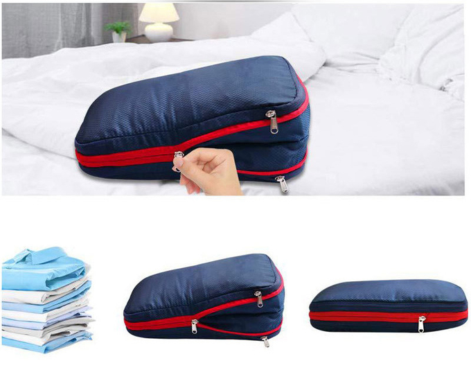 35cm Carry On Travel Luggage Organizer Compression Pouch Fashion Black Business Trip