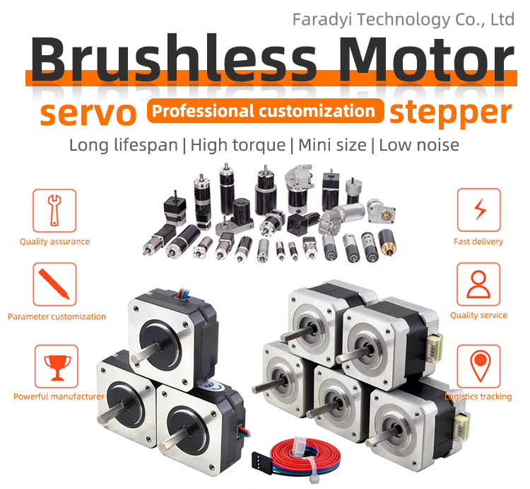 Diameter 5mm Hybrid Servo Stepper Motor 24V 48V 2 Phase Closed Loop