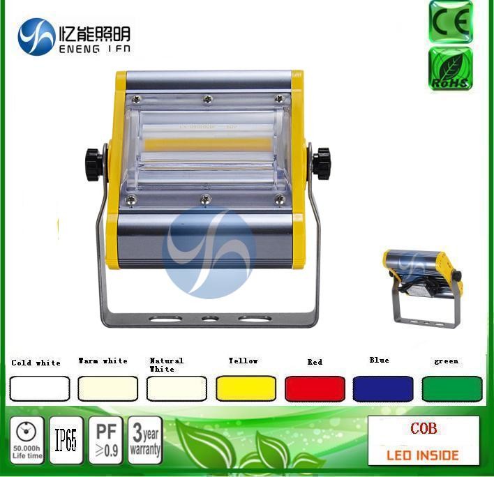 high lumens 120W led cob flood light led Tunnel lamp140LM/W Red green green blue yellow color with Bridgelux AC85-265V