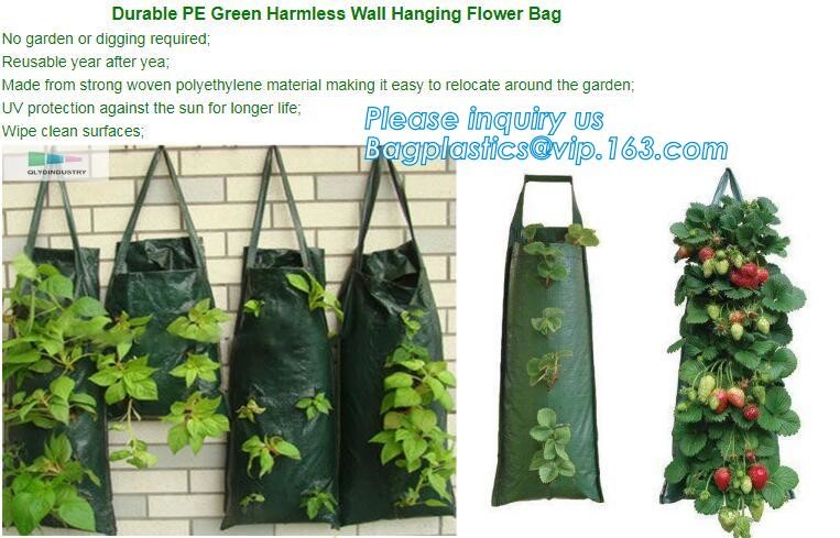 Nine pockets cheap vegetable grow planter bag,china manufacture riptop waterproof nursery bag,planting potato grow bag