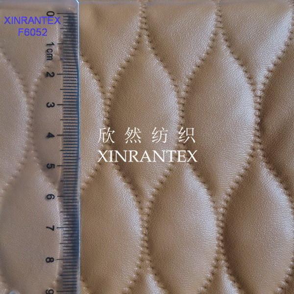 F6052 fake leather fabric 100% polyester micro fibre suede pu lamilation