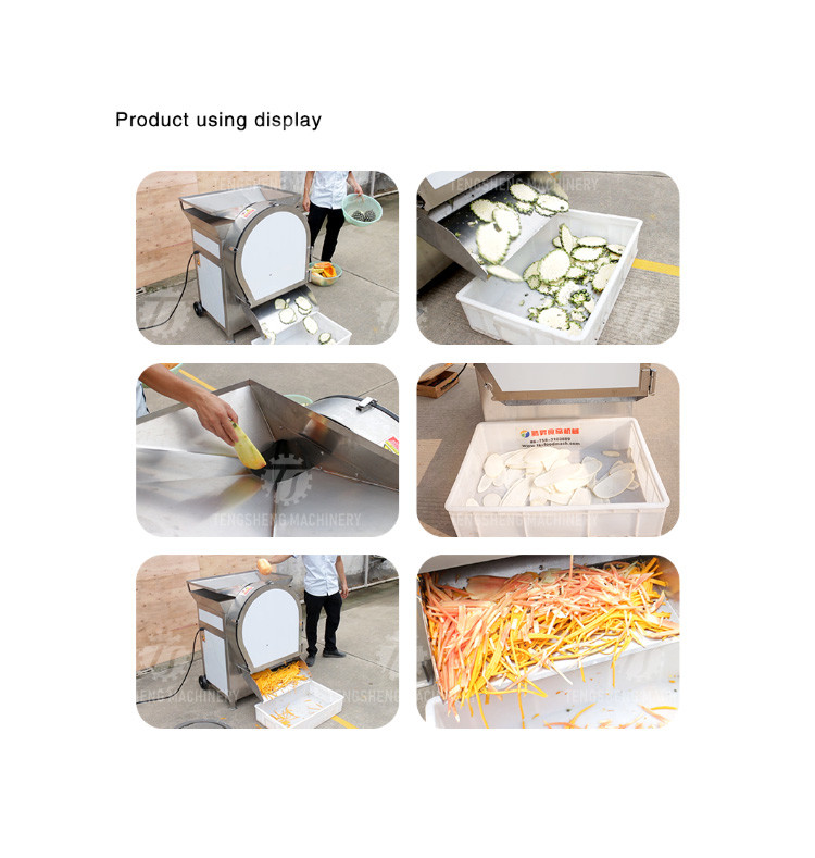 1.5KW 150KG Root vegetable cutting machine cutting silk large vegetable cutting machine high yield vegetable cutting