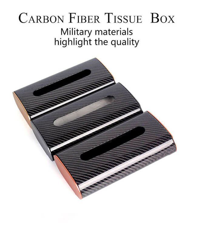 Wear Resistant Aviation Grade Carbon Fiber Tissue Box
