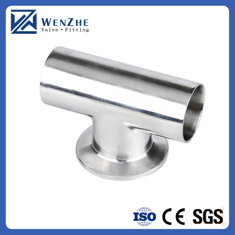 SS304 316L Tri Clamp Equal Tee Pipe Fitting for Streamlined Pipe Line Connections