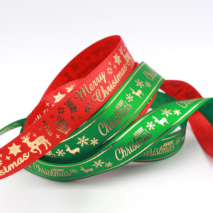 Single Face Custom Printed Ribbon , Woven Technics Eco Friendly Ribbon
