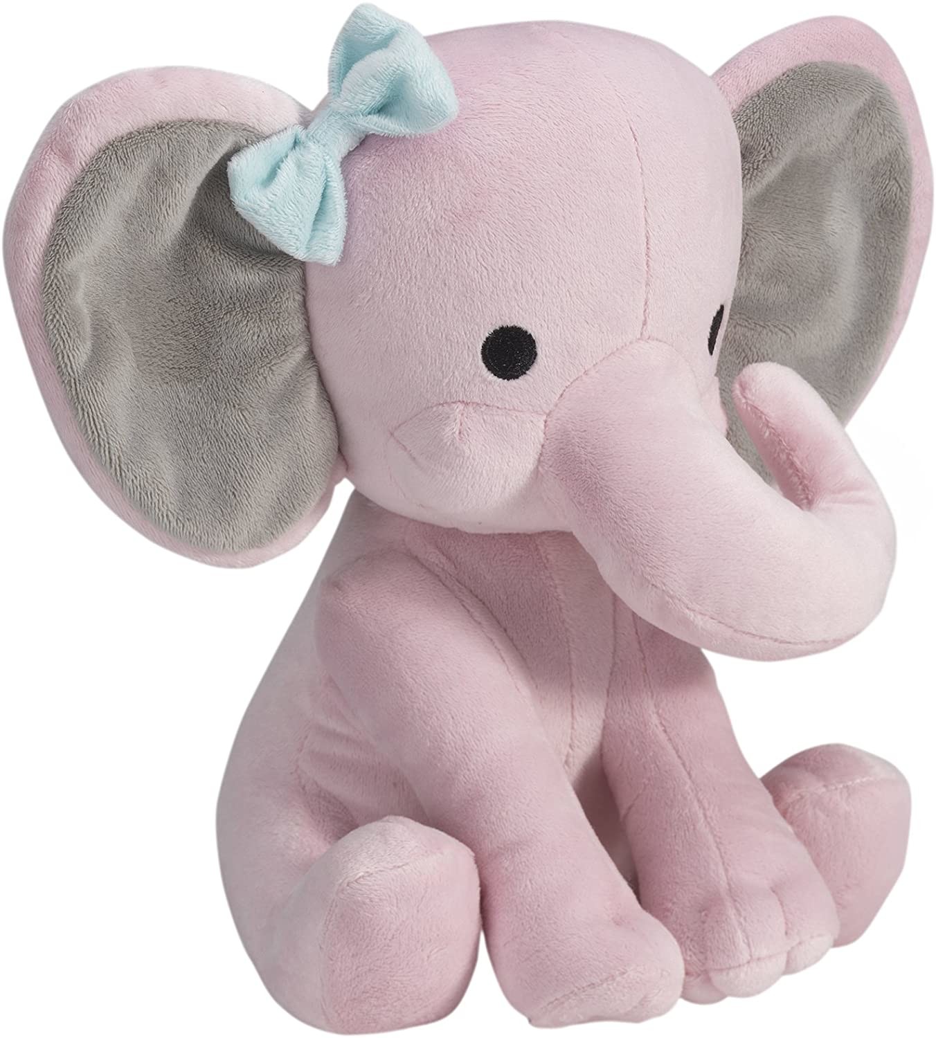 No Fading Gray Polyester Long Plush Elephant Toys