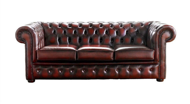Oxblood Red Antique Leather Chesterfield Sofa With One Two Three four Seater