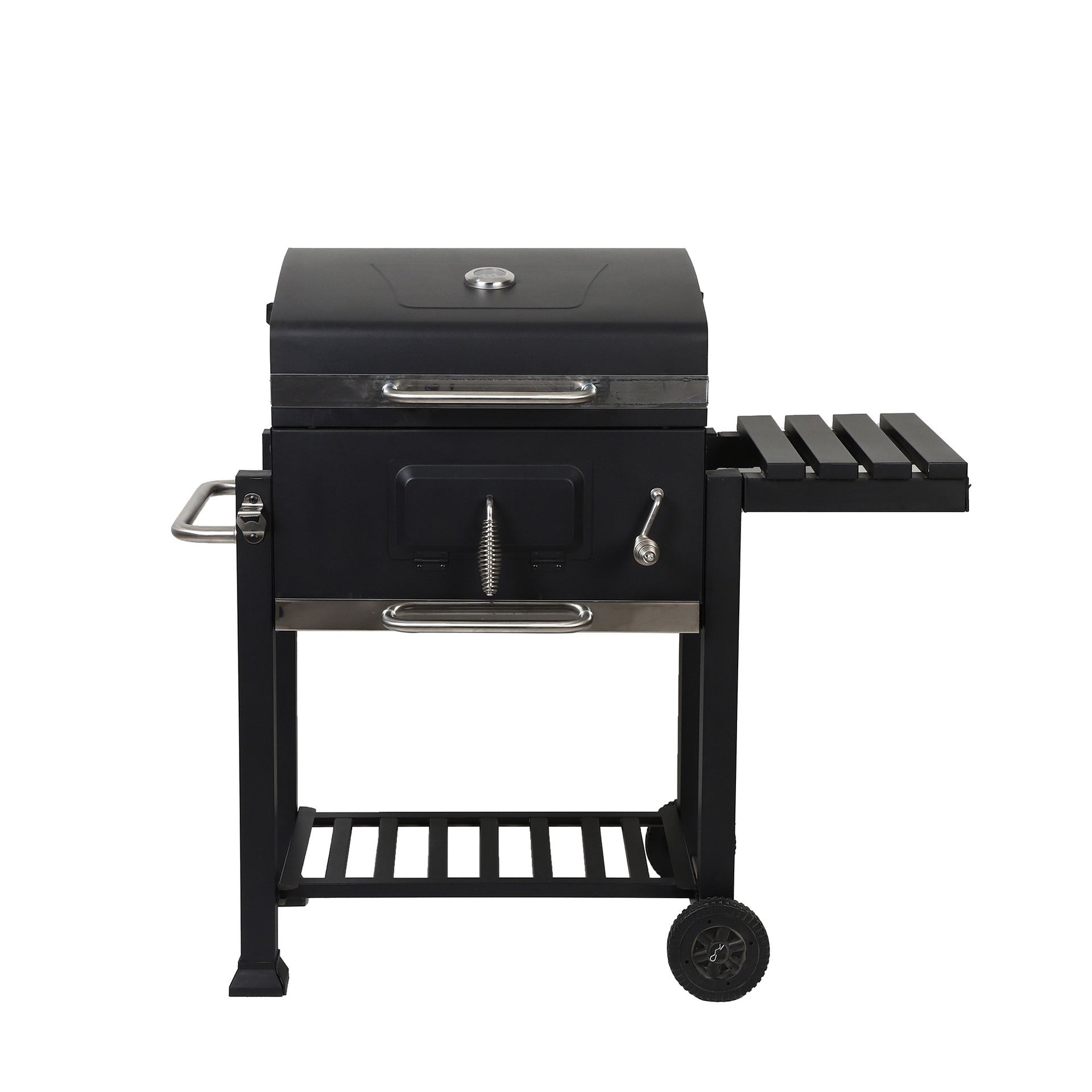 Folding Black Large Charcoal Grill Deluxe BBQ Smoker for Picnic Camping Patio Backyard Cooking