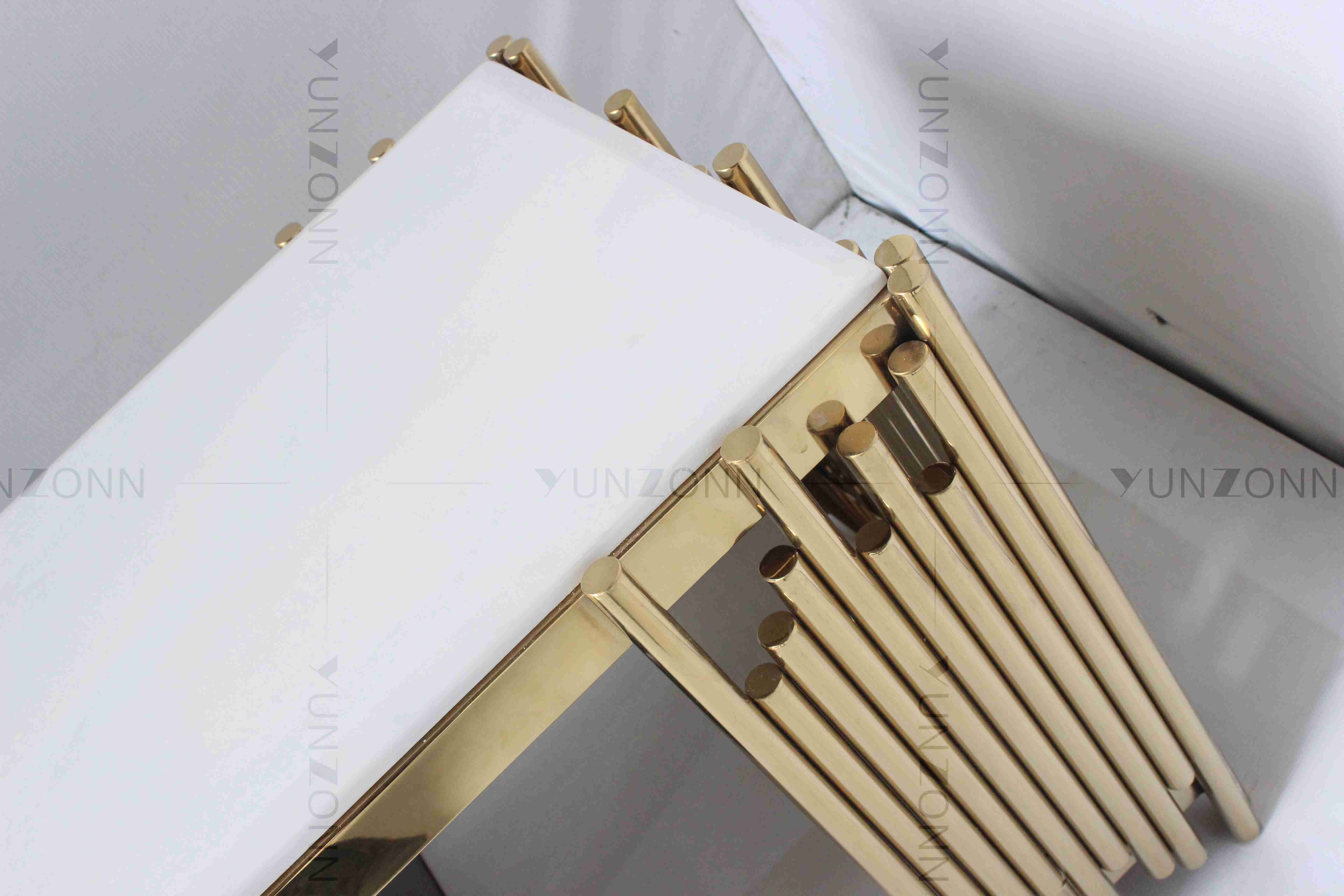 Irregular Strip Small Console Table Simple Modern Iron Stainless Steel Frame