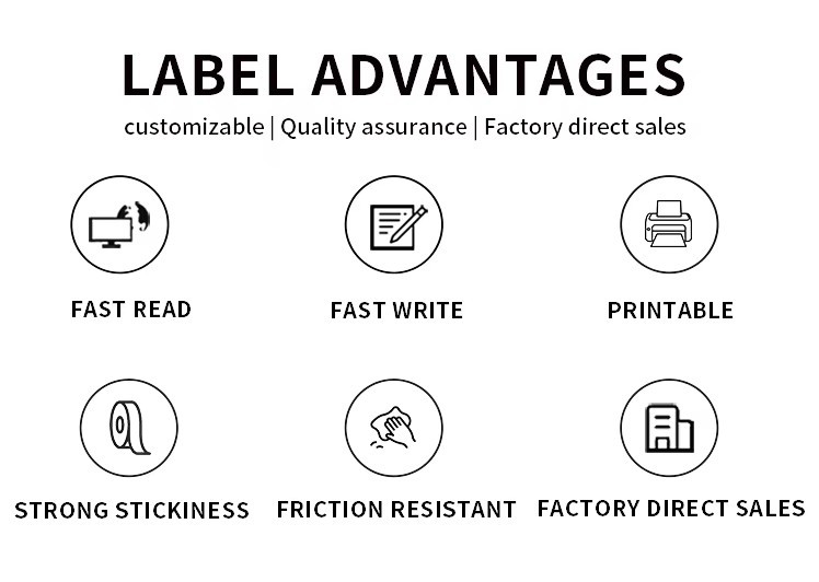 RFID UHF Tag Unmanned Supermarket Management Anti-counterfeiting Anti-theft Label Wet Inlay