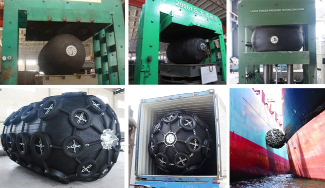 STS Operations Yokohama Rubber Fender 3.3M ISO17357 Standard