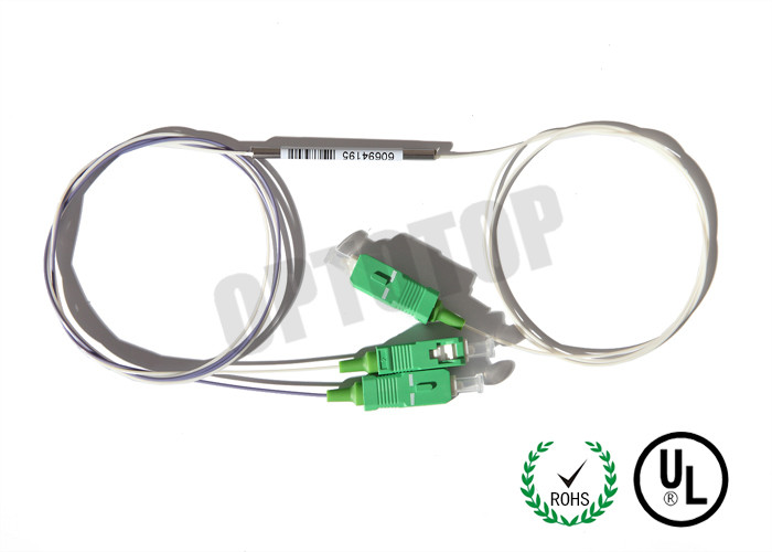 SC / APC - LC / APC 0.9 mm Fiber Optic Splitter For Area Network , 1060 / 1510 nm Wavelength
