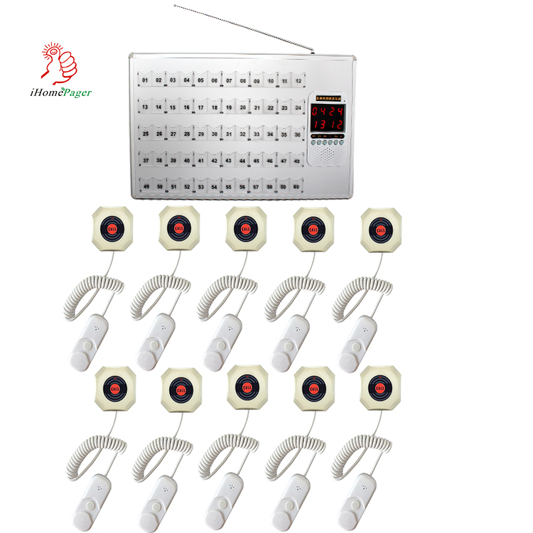 Ward nursing equipments aluminum alloy panel receiver with voice announcements