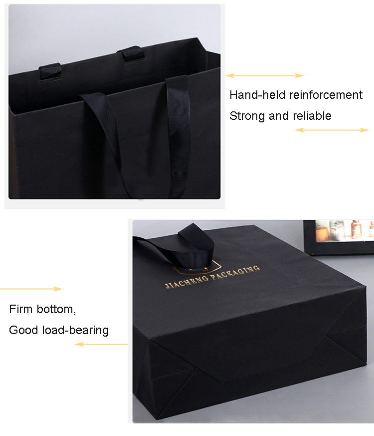 Custom Order Accepted Luxury Paper Bags with Ribbon Handle and Your Logo on Cardboard
