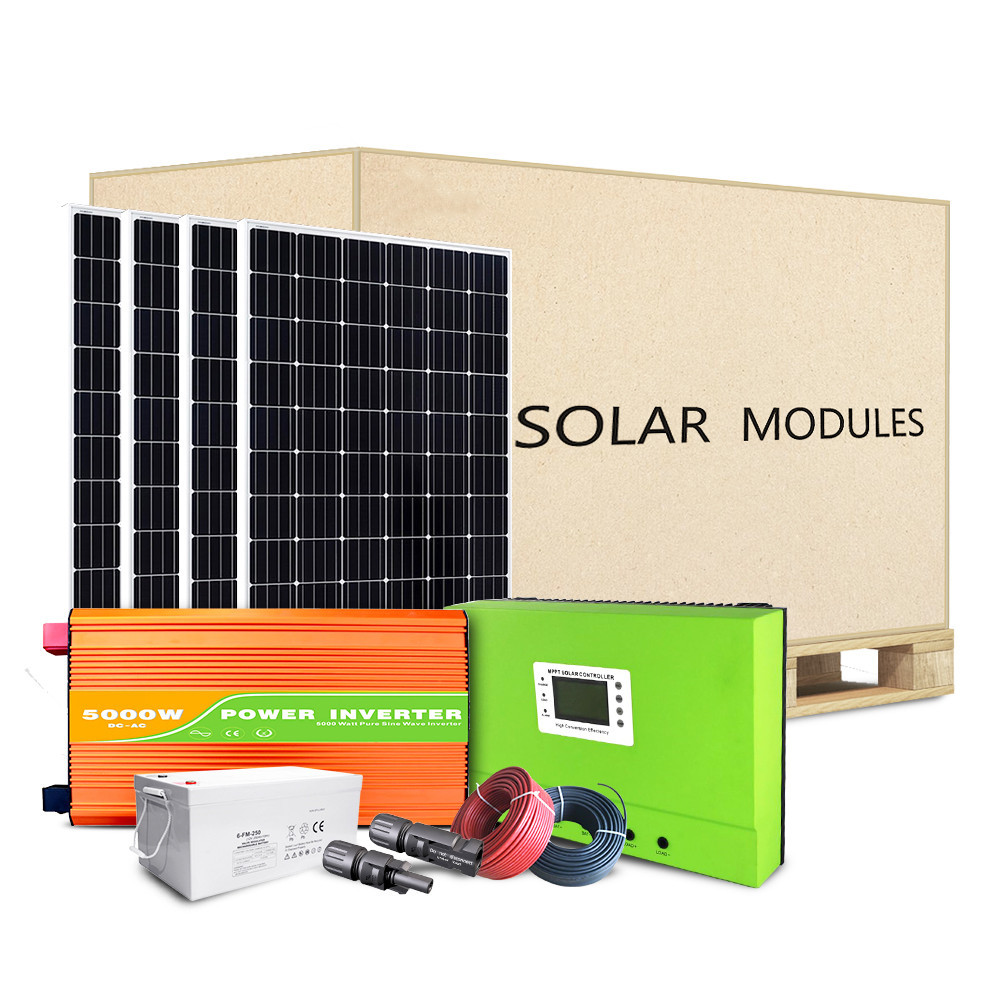 5kw Solar Energy System Monocrystalline Silicon Solar Panel For Home Roof Mounting