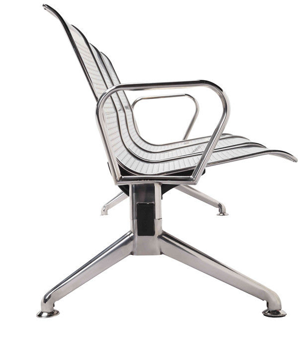 Commercial Standard Size SS201 Airport Waiting Chair Corrosion Resistance