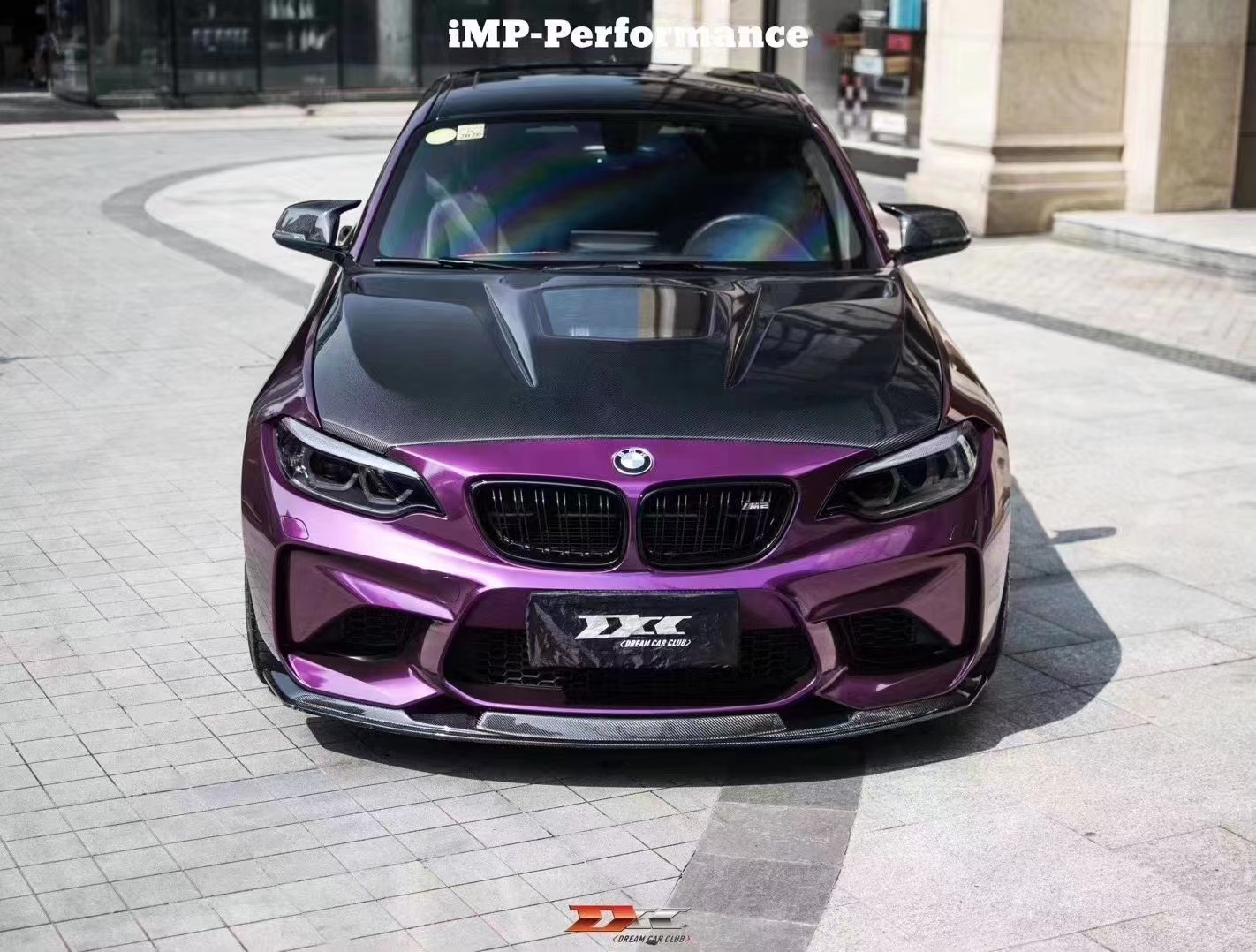 IMP Style Carbon Fiber Hood ForBMW M2 2 Series F22 F87 Carbon Fiber Engine Cover Engine Hatch Cover