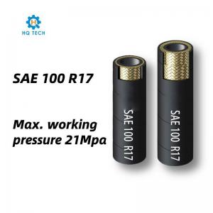 China SAE 100 R17 High Temperature Compact Max Working Pressure 21MPa Hydraulic Rubber Hose on sale