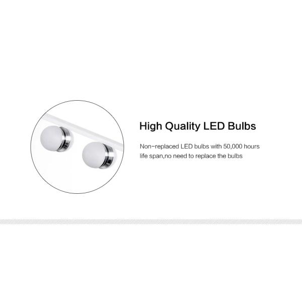 Hollywood Lighted LED Desktop Mirror For Beauty , Portable Light Up Makeup Mirror