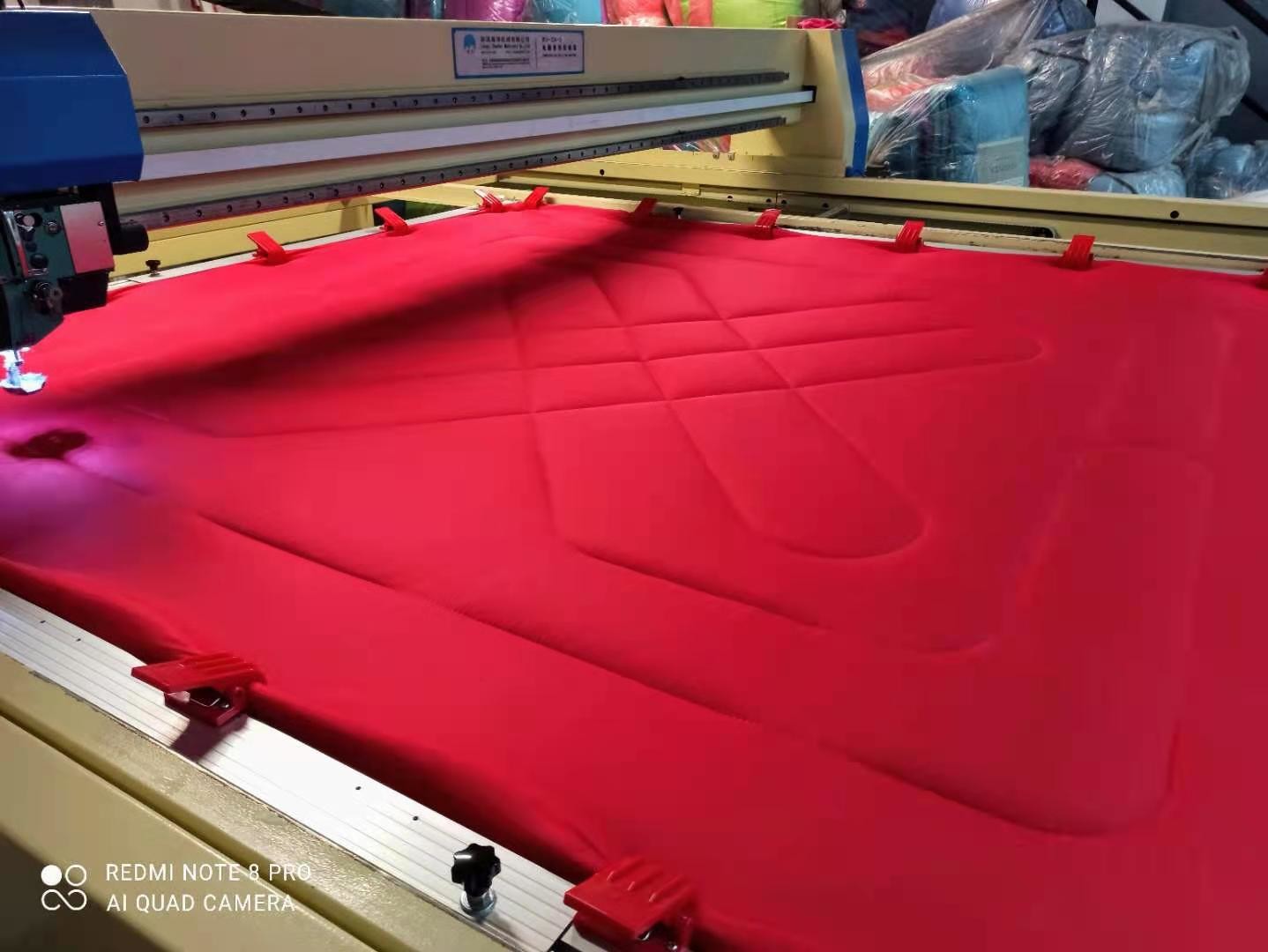 Soft Topper Blanket Fabric Automatic High Speed Mattress Quilting Machine 3000RPM
