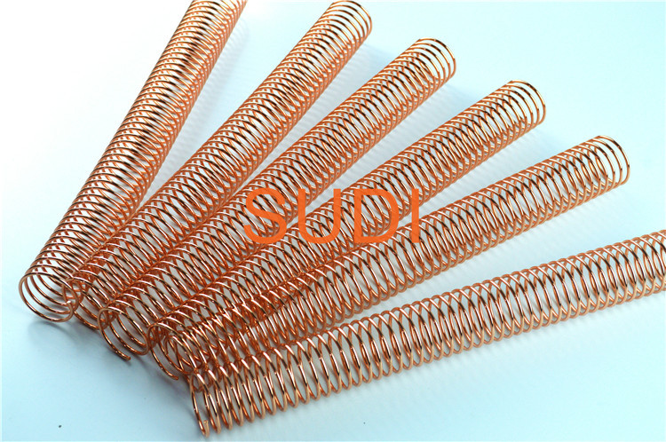 1-1/2'' 38.1mm 4:1 Pitch Spiral Binding Electroplated Coil For Book Binding