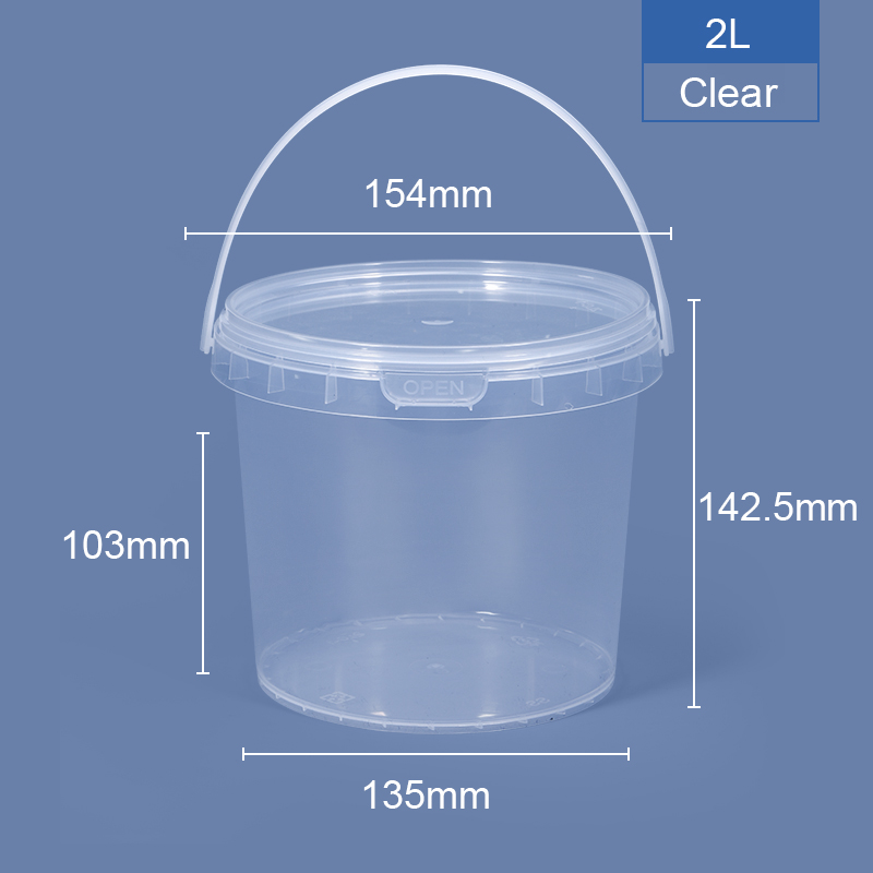 Reusable Ice Cream Cup with Lid and Handle Food Packaging Custom Logo Printed PP Plastic