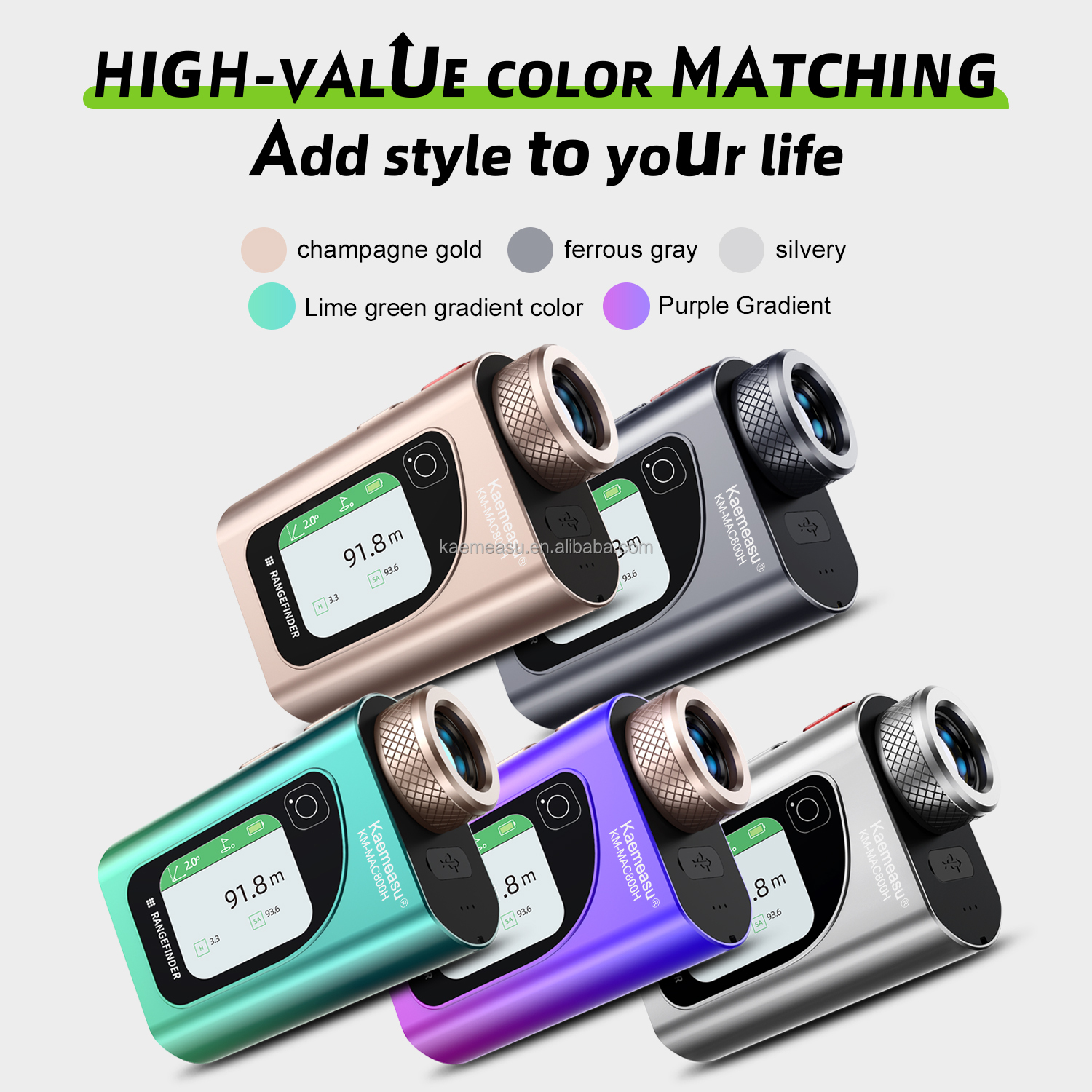 1200m Voice Broadcast Multi-Functional Laser Rangefinder for Golf Hunting Industrial