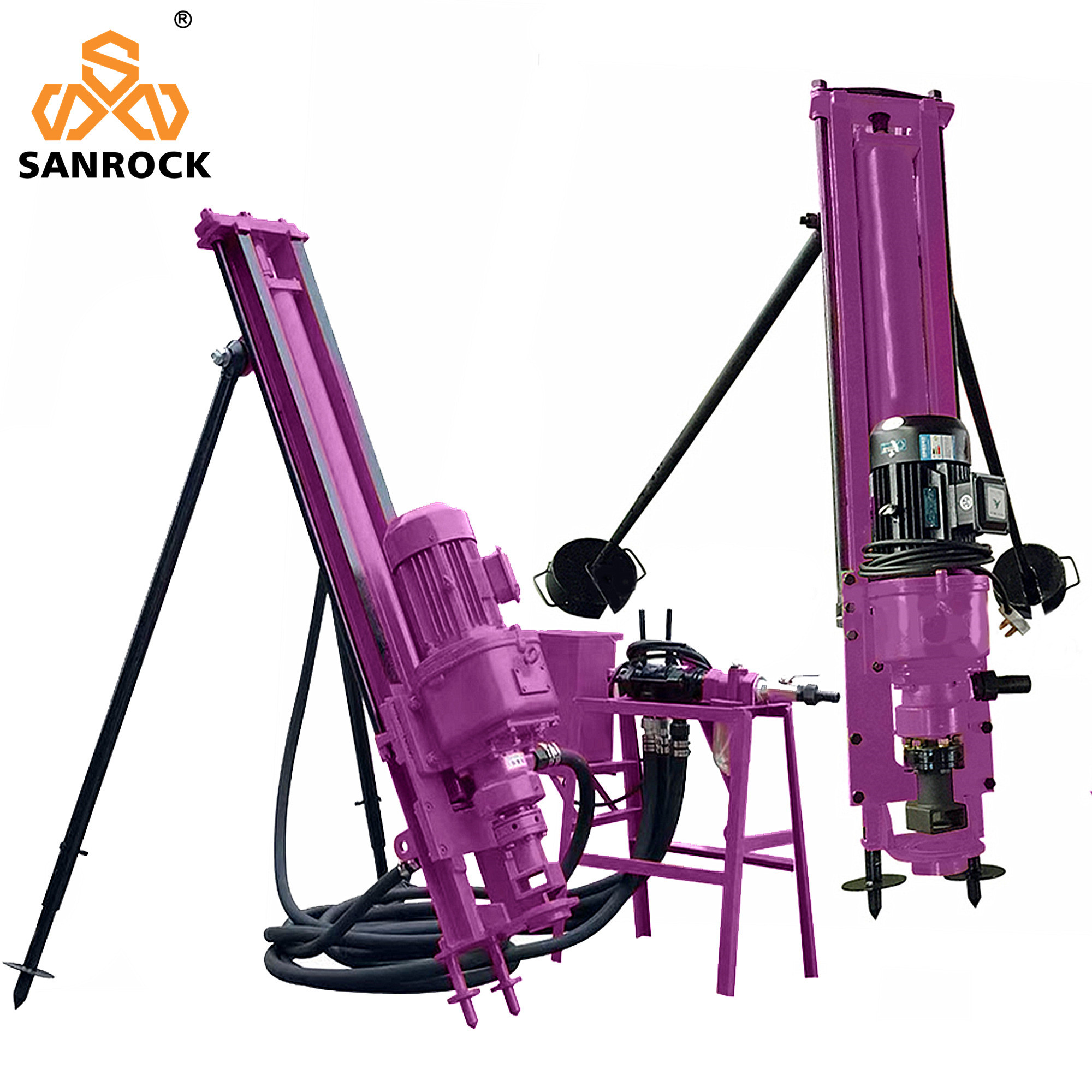 Hydraulic Drilling Rig Equipment Horizontal Directional Borehole Rock Drilling Rig