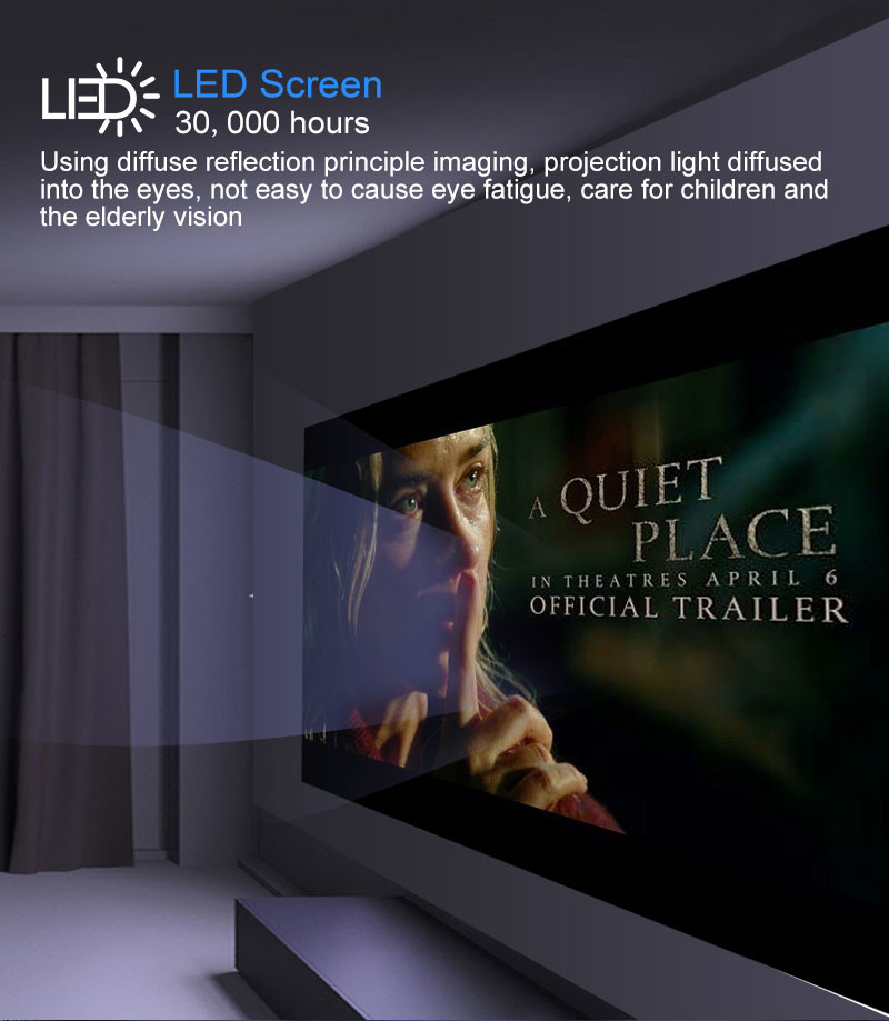 LCD Portable Multi Media Projector LED For Home Theater And Entertainment