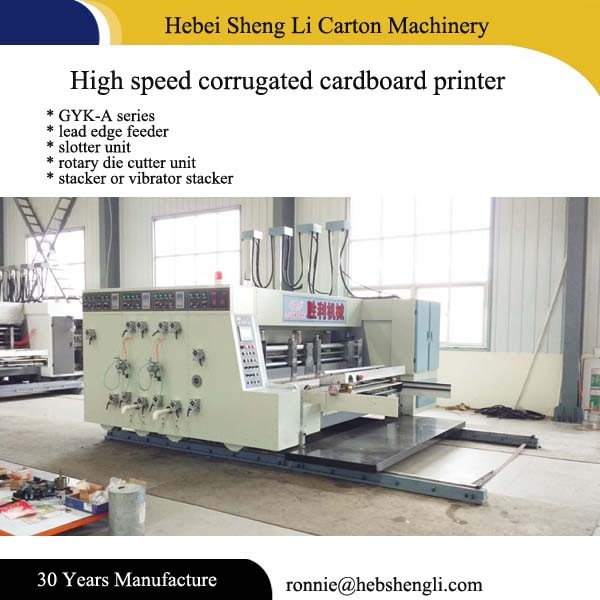 Auto Flexo Printing And Die Cutting Machine Adopt Gear Box Lead Edge Feeder