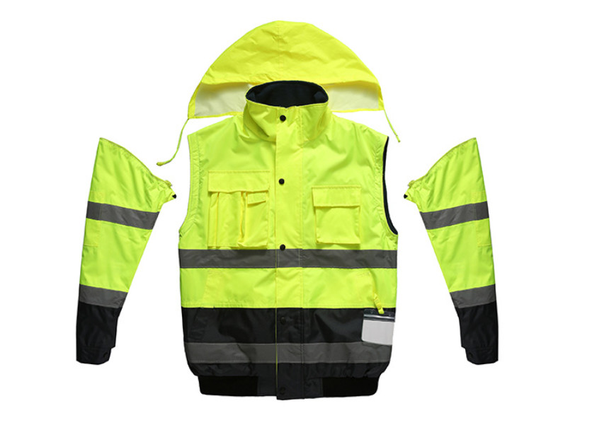 Reflective PPE Safety Wear Waterproof Jacket High Visibility Traffic Warning Safety Work Clothes Can Be Customized Logo