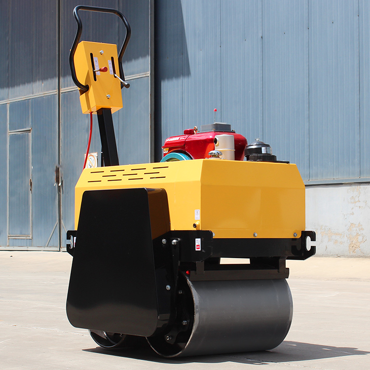 0.5 Ton Walk Behind Double Drum Vibratory Roller Road Roller with Unique Selling Point
