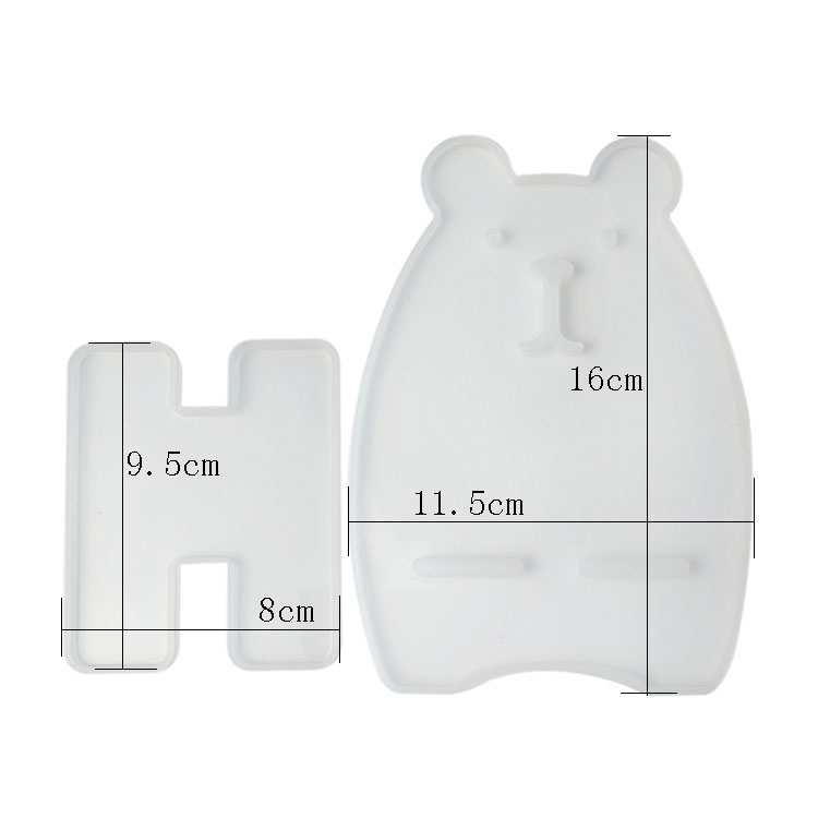 Silicone Molds For Mobile Holder 9pcs Colorful Cartoon Pattern Resin Moulds Epoxy Jewelry