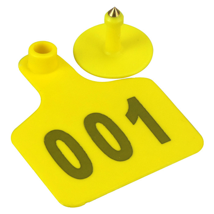 Animal Plastic TPU Livestock Ear Tags Goat 74mm Farm Pig