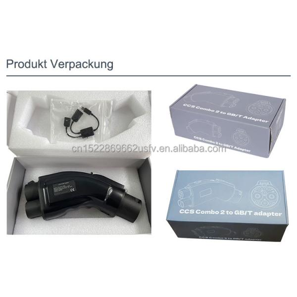 Fast Charger DC Charging EV Adapter CCS2 to GBT Dc Connector Ce 250A DC MAX IP54 for Id4 Id6