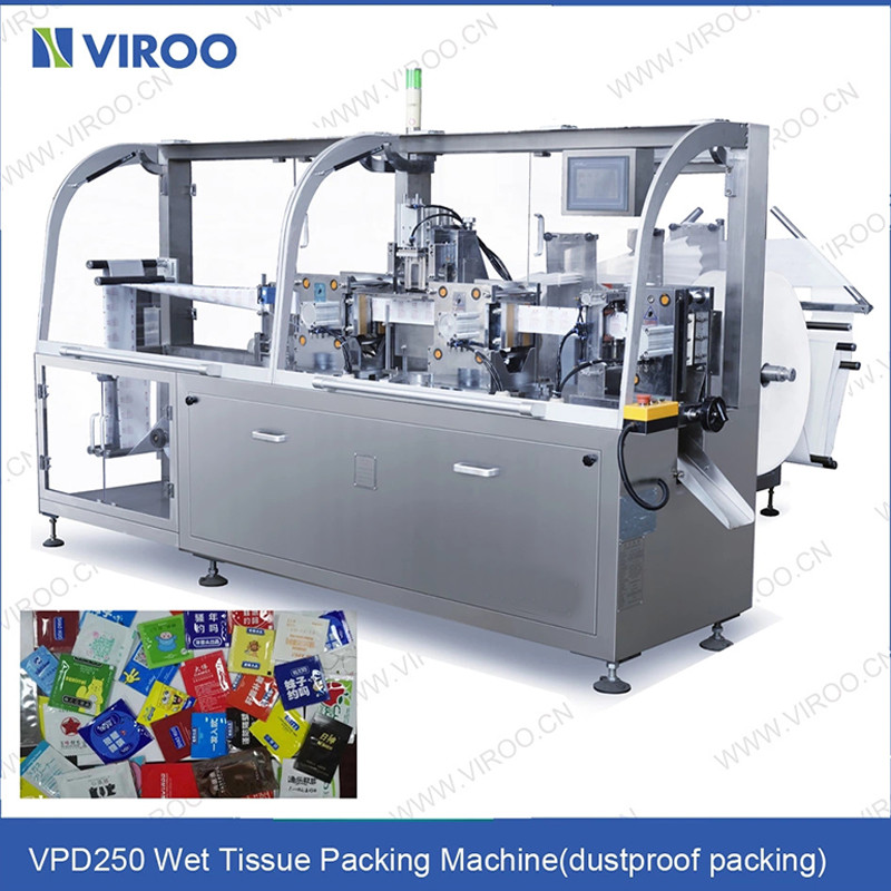 3 Or 4 Side Sealing Automatic Wet Wipes Packaging Machine CE/high capacity wipes making machine