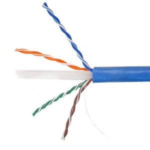 Buy cheap 4 Pair Ethernet CAT6 Blue LAN Cable 305 Meter 23AWG UTP Solid Bare Copper product