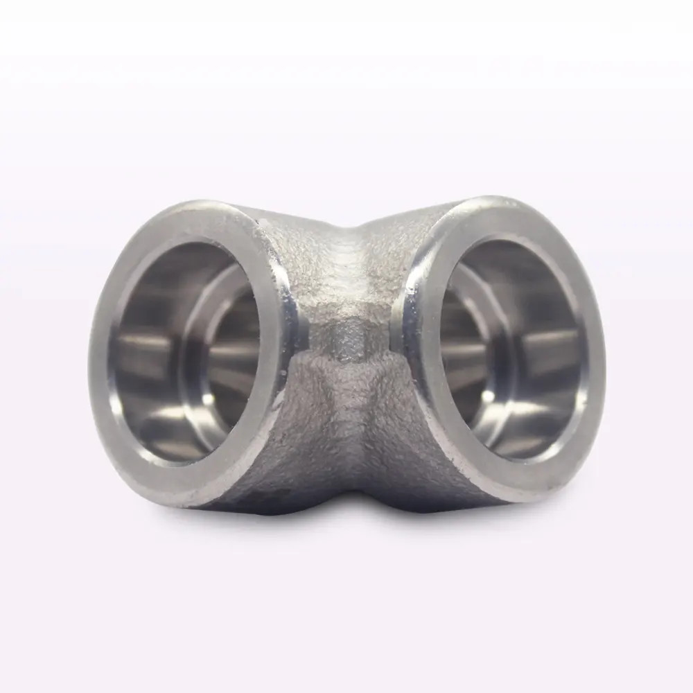 Forged Copper Nickel Elbow CUNI 9010 90 Degree Socket Elbows 2" 3000# Pipe Connection