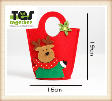 Christmas apple handbag/ Felt bag /Nonwovens/Festival /gift/child
