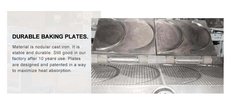 55 Baking Plates Cone Machinery Multi Function Baking Machine