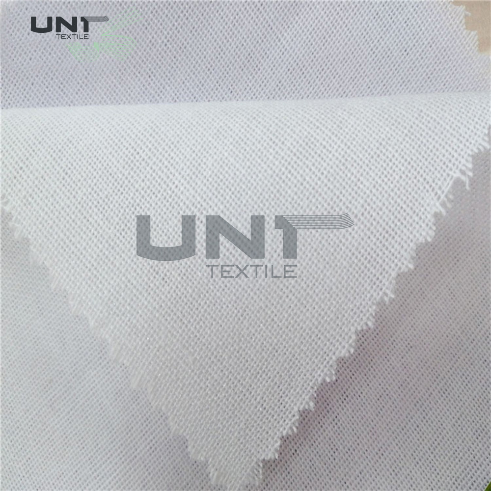 Soft Fusible Interlining Woven Interlining Adhesive 120gsm PES / LDPE Fusing