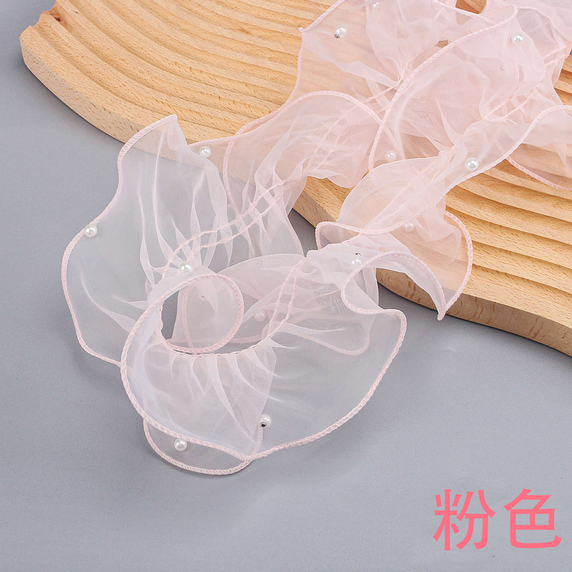 12cm*2m Wrinkled Edge Lace Ribbon For Flower Package And Gift Packing