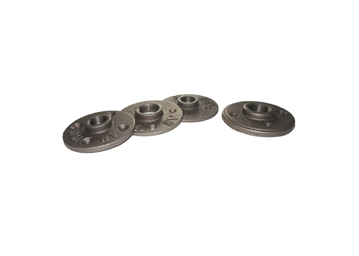 Customized Npt Black Malleable Iron Flange 1 2 Inch Floor Flange Casting Technics