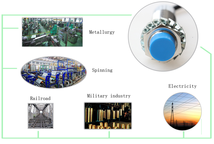 All Types Flush And Non Flush Proximity Sensor 200mA Metal / Plastic Material