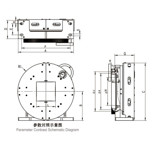 4 Jaw Rotary Laser Pneumatic Chuck For Tube Cutter Fiber Laser Cutting Machine