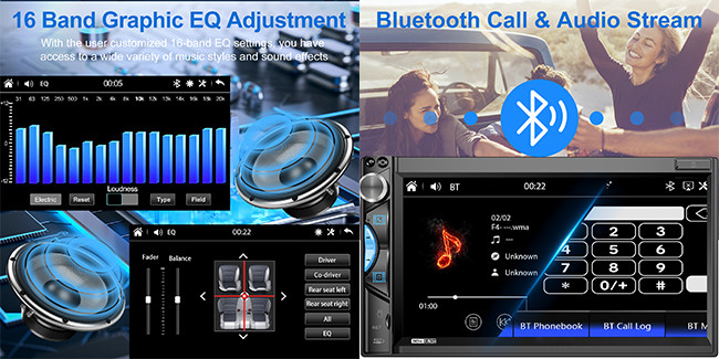7Inch Carplay Android System Car DVD Player Compatible with Universal Android Car MP5 Player Car Radio