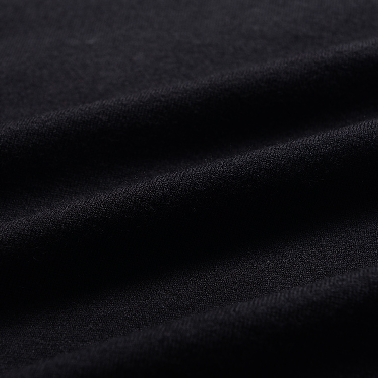 Black Knitted Mens Crew Neck Jumper , Men Pullover Sweater OEM Service