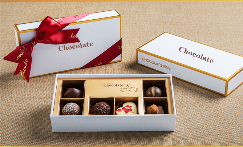 Paperboard Liner Type Chocolate Packaging Gift Boxes for Custom Design