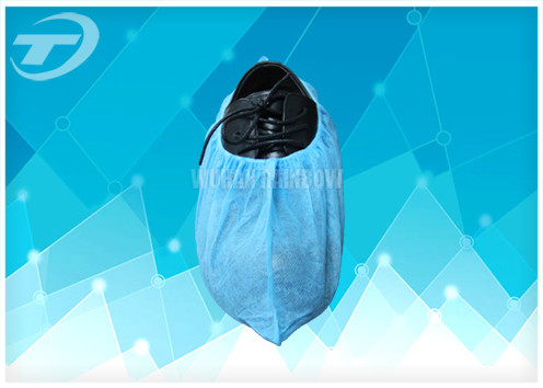 Foot Disposable Shoe Covers / CPE Shoe Covers For Medical Examination