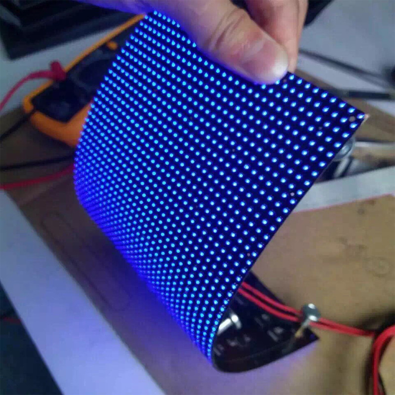 High Definition Advertising Soft Flexible Led Display P4 Led Screen For Media Facade